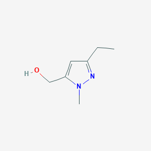 molecular formula C7H12N2O B8701416 (3-ethyl-1-methyl-1H-pyrazol-5-yl)methanol 