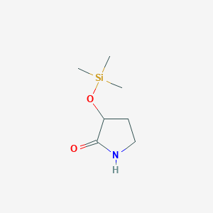 molecular formula C7H15NO2Si B8701417 3-[(Trimethylsilyl)oxy]pyrrolidin-2-one CAS No. 118581-53-6