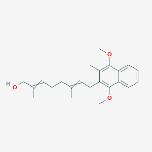 8-(1,4-Dimethoxy-3-methylnaphthalen-2-yl)-2,6-dimethylocta-2,6-dien-1-ol