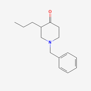 molecular formula C15H21NO B8701428 1-Benzyl-3-propylpiperidin-4-one 