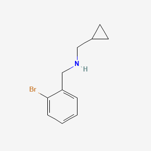 molecular formula C11H14BrN B8701449 [(2-Bromophenyl)methyl](cyclopropylmethyl)amine 