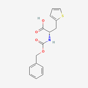 molecular formula C15H15NO4S B8701461 (2S)-2-Amino-3-(thien-2-yl)propanoic acid, N-CBZ protected 