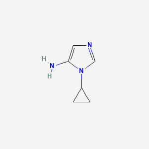 molecular formula C6H9N3 B8701481 1-cyclopropyl-1H-imidazol-5-amine 