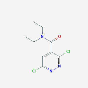 molecular formula C9H11Cl2N3O B8701499 N,N-Diethyl-3,6-dichloropyridazine-4-carboxamide 