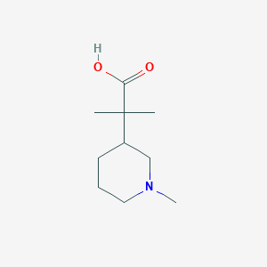 molecular formula C10H19NO2 B8701529 2-Methyl-2-(1-methylpiperidin-3-yl)propanoic acid 