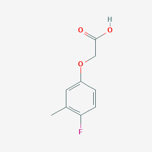 molecular formula C9H9FO3 B8701554 2-(4-Fluoro-3-methylphenoxy)acetic acid 
