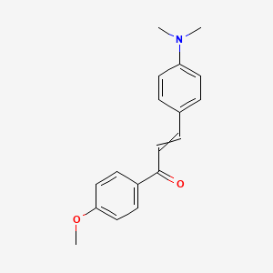 molecular formula C18H19NO2 B8701560 1-(4-Methoxyphenyl)-3-(4-dimethylaminophenyl)-1-oxo-prop-2-ene 