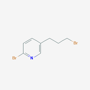 molecular formula C8H9Br2N B8701577 2-Bromo-5-(3-bromopropyl)pyridine CAS No. 918145-48-9
