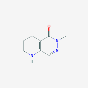 molecular formula C8H11N3O B8701639 6-methyl-1,2,3,4-tetrahydropyrido[2,3-d]pyridazin-5(6H)-one 