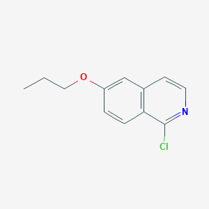 molecular formula C12H12ClNO B8701648 1-Chloro-6-propoxyisoquinoline 