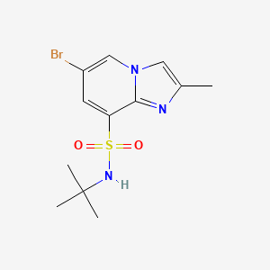 6-bromo-N-tert-butyl-2-methylimidazo[1,2-a]pyridine-8-sulfonamide