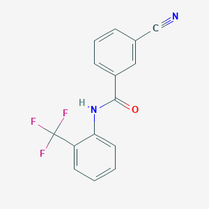 molecular formula C15H9F3N2O B8701692 3-cyano-N-[2-(trifluoromethyl)phenyl]benzamide 
