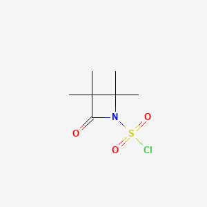 molecular formula C7H12ClNO3S B8701693 1-Azetidinesulfonyl chloride, 2,2,3,3-tetramethyl-4-oxo- CAS No. 17060-95-6