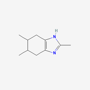molecular formula C10H16N2 B8701707 2,5,6-Trimethyl-4,5,6,7-tetrahydro-1H-benzo[d]imidazole 