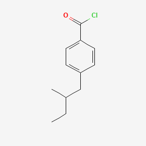 molecular formula C12H15ClO B8701713 (+)-p-(2-METHYLBUTYL)BENZOYL CHLORIDE 