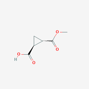molecular formula C6H8O4 B8701738 (1S,2S)-2-(Methoxycarbonyl)cyclopropanecarboxylic acid 