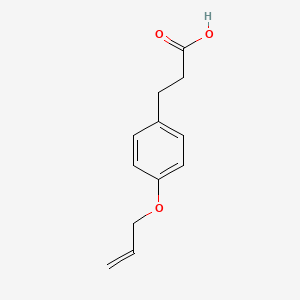 molecular formula C12H14O3 B8701752 4-(2-Propenyloxy)benzenepropanoic acid CAS No. 6522-02-7