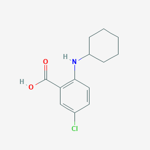 molecular formula C13H16ClNO2 B8701772 5-Chloro-2-(cyclohexylamino)benzoic acid CAS No. 62675-27-8