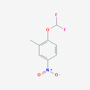molecular formula C8H7F2NO3 B8701783 1-(Difluoromethoxy)-2-methyl-4-nitrobenzene CAS No. 83190-00-5