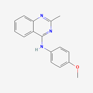 molecular formula C16H15N3O B8701822 N-(4-Methoxyphenyl)-2-methylquinazolin-4-amine CAS No. 677748-57-1