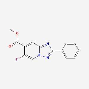 B8701861 Methyl 6-fluoro-2-phenyl-[1,2,4]triazolo[1,5-a]pyridine-7-carboxylate CAS No. 1380331-32-7