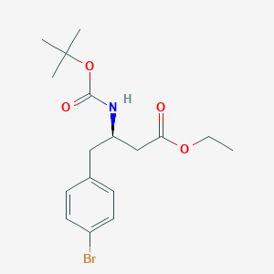 (R)-Ethyl 4-(4-bromophenyl)-3-((tert-butoxycarbonyl)amino)butanoate