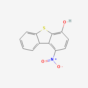 molecular formula C12H7NO3S B8701954 1-Nitrodibenzo[b,d]thiophen-4-ol 