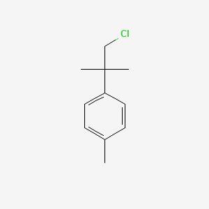 molecular formula C11H15Cl B8702020 Benzene, 1-methyl-4-[1-(chloromethyl)-1-methylethyl] CAS No. 14010-96-9