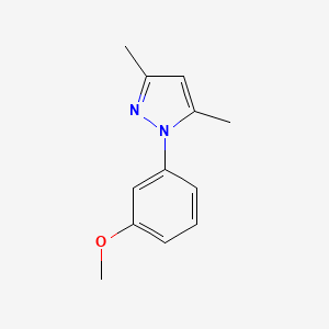 molecular formula C12H14N2O B8702029 1-(3-Methoxyphenyl)-3,5-dimethyl-1H-pyrazole CAS No. 58880-53-8