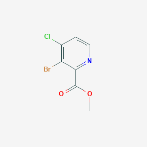 molecular formula C7H5BrClNO2 B8702039 Methyl 3-bromo-4-chloropicolinate 