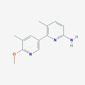 molecular formula C13H15N3O B8702058 6'-Methoxy-3,5'-dimethyl-2,3'-bipyridin-6-amine 