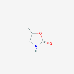 molecular formula C4H7NO2 B087021 5-甲基-1,3-噁唑烷-2-酮 CAS No. 1072-70-4