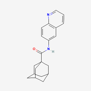 molecular formula C20H22N2O B8702121 N-(6-Quinolyl)-1-adamantanecarboxamide 