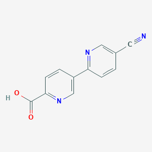 molecular formula C12H7N3O2 B8702131 5-Cyano-2,3'-bipyridine-6'-carboxylic acid 