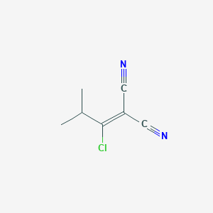 molecular formula C7H7ClN2 B8702133 (1-Chloro-2-methylpropylidene)methane-1,1-dicarbonitrile CAS No. 40797-97-5