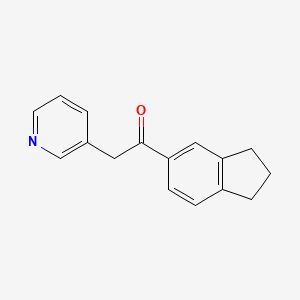 molecular formula C16H15NO B8702160 1-(5-Indanyl)-2-(3-pyridyl)ethanone CAS No. 99466-43-0