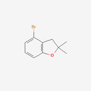 molecular formula C10H11BrO B8702245 4-Bromo-2,2-dimethyl-2,3-dihydro-1-benzofuran 