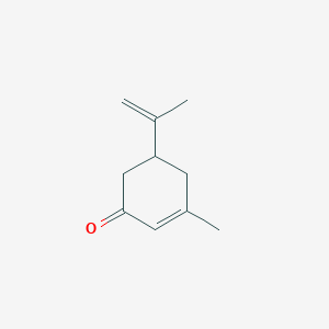molecular formula C10H14O B8702258 2-Cyclohexen-1-one, 3-methyl-5-(1-methylethenyl)- CAS No. 98909-91-2