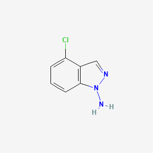 molecular formula C7H6ClN3 B8702292 4-Chloro-1H-indazol-1-amine 