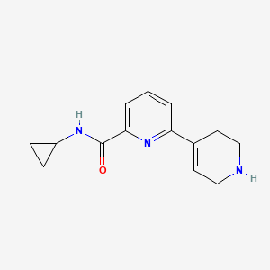 molecular formula C14H17N3O B8702341 N-cyclopropyl-6-(1,2,3,6-tetrahydropyridin-4-yl)picolinamide 