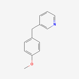molecular formula C13H13NO B8702375 3-(4-Methoxybenzyl)pyridine CAS No. 91258-43-4