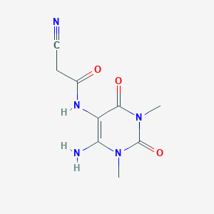 n-(6-Amino-1,3-dimethyl-2,4-dioxo-1,2,3,4-tetrahydropyrimidin-5-yl)-2-cyanoacetamide