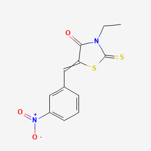 3-Ethyl-5-[(3-nitrophenyl)methylidene]-2-sulfanylidene-1,3-thiazolidin-4-one