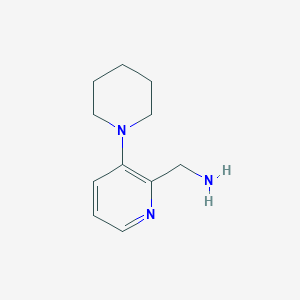 molecular formula C11H17N3 B8702473 C-(3,4,5,6-tetrahydro-2H-[1,3']bipyridinyl-2'-yl)-methylamine 