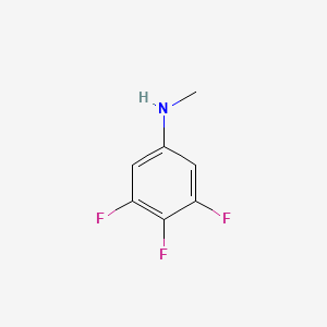 molecular formula C7H6F3N B8702486 3,4,5-Trifluoro-N-methylaniline 