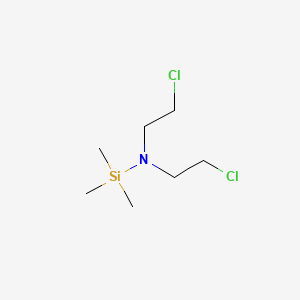 molecular formula C7H17Cl2NSi B8702523 N,N-Bis(2-chloroethyl)-N-trimethylsilylamine CAS No. 82475-57-8