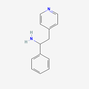 molecular formula C13H14N2 B8702548 1-Phenyl-2-(pyridin-4-yl)ethanamine 