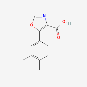 molecular formula C12H11NO3 B8702554 5-(3,4-Dimethyl-phenyl)-oxazole-4-carboxylic acid 