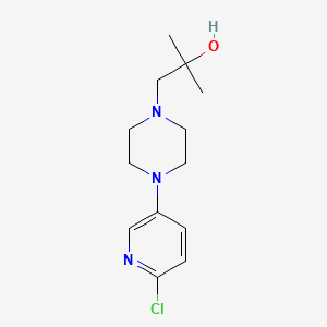1-(4-(6-Chloro-3-pyridinyl)-1-piperazinyl)-2-methyl-2-propanol