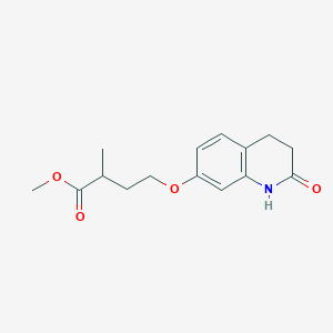 2-Methyl-4-(2-oxo-1,2,3,4-tetrahydroquinolin-7-yloxy)butyric acid methyl ester
